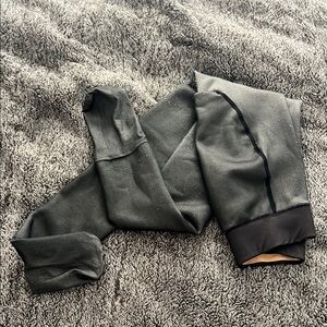 Fleece Lined Black/Sheer Stockings